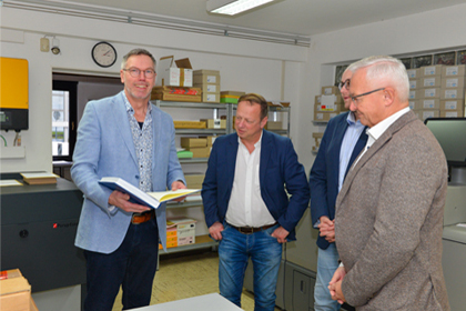 Besuch in der Druckerei